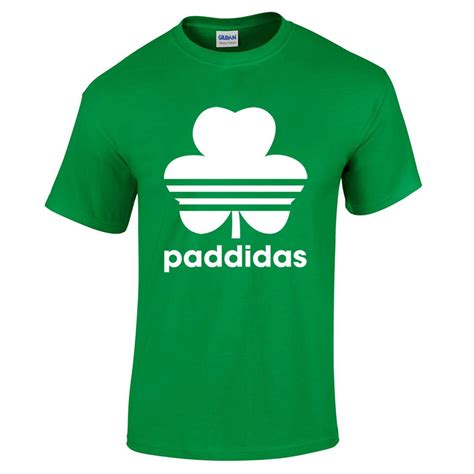 St Patricks Day Paddidas Fun Shamrock 3 Leaf Clover Irish Catholic Mens