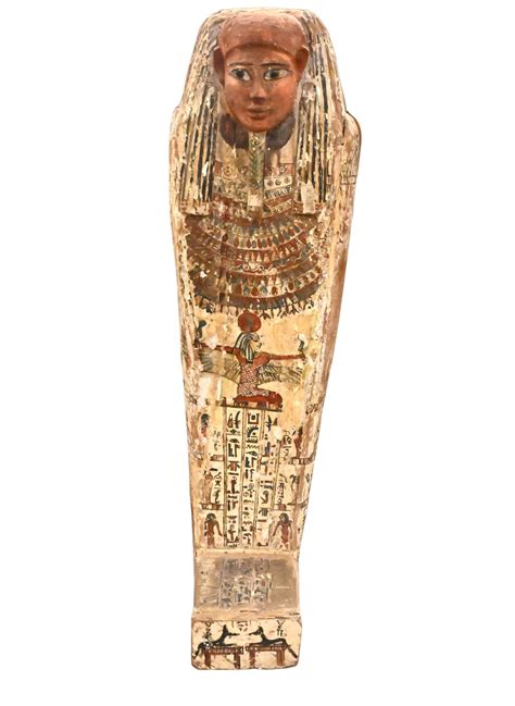 Egyptian Painted Wood Coffin Auction