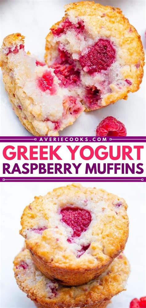 Greek Yogurt Raspberry Muffins | Recipe | Yogurt muffins, Raspberry ...