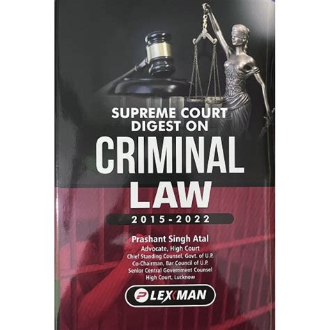 Lexmans Supreme Court Digest On Criminal Law By Prashant