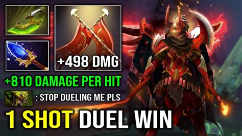 WTF 810 Damage Per Hit Legion Commander Instant 1 Shot Duel With Aghs