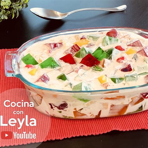 Ensalada de Gelatina con Frutas Postre sin Azúcar Postre Fácil para