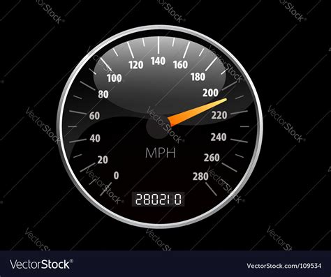 Speedometer Royalty Free Vector Image Vectorstock