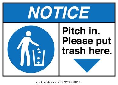 Safety Notice Sign Label Marking Ansi Stock Vector Royalty Free