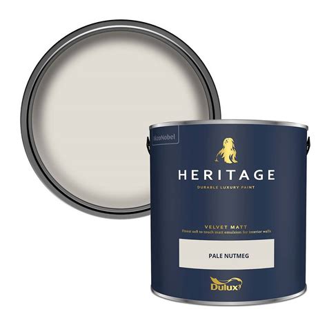 Dulux Heritage Matt Emulsion Paint Pale Nutmeg 2 5L Homebase