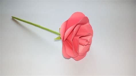 How to Make Paper Rose Flower - Easy Origami Rose flower - Easy Paper ...