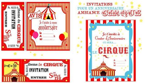 Quel Cirque Aux Petites Canailles Carte Invitation Anniversaire