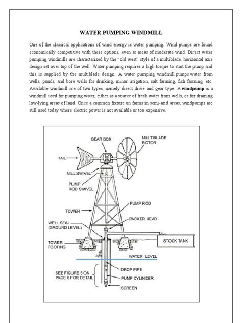 Water Pumping Windmill Pdf Pump Wind Power