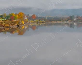 autumn mist photography foggy new england photo wall decor