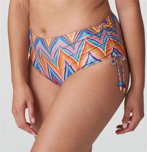 Primadonna Swim Kea Bikini Taille Slip Met Koordjes Rainbow