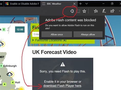 How To Enable Or Disable Adobe Flash Player In Microsoft Edge In