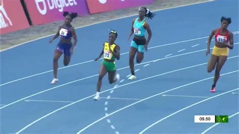 Carifta 49 Girls 200m Final Youtube