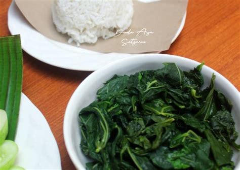 Resep Daun Singkong Rebus Empuk Tetap Hijau Oleh Cooking With Dinda