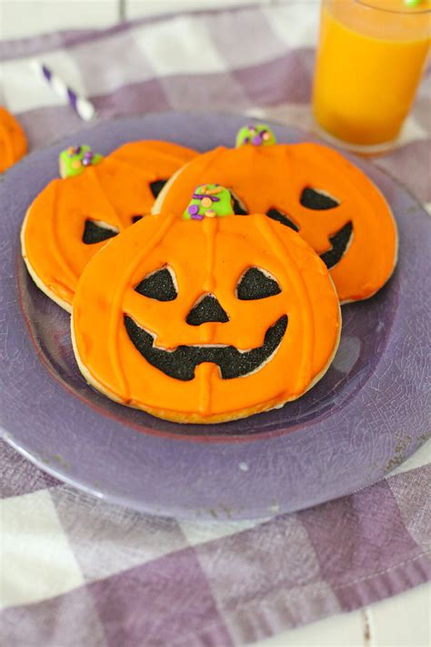 Easy Jack O Lantern Cookies Simplistically Living