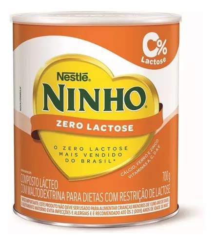 Ninho Zero Lactose F Rmula Infantil Em P Sem Gl Ten En Lata De De