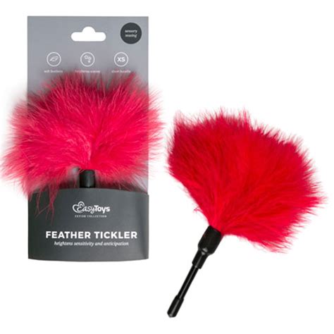 Tease Please Feather Tickler Red Bondage Sex Toys