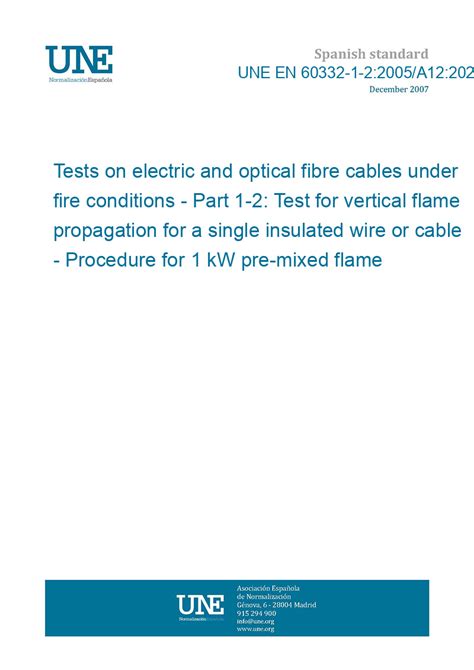 Une En A Tests On Electric And Optical Fibre