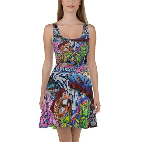 Graffiti Skater Dress Street Art Clothes Clothing Women Girls Etsy