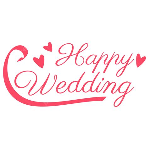 Happy Wedding Text Vector Hd Png Images Artistic Happy 40 Off