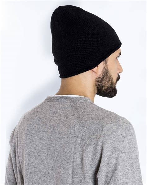 Men's Pure Cashmere Beanie Hat | MaisonCashmere