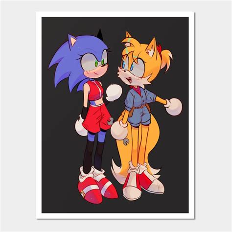 Sonic And Tails Genderbend By Jacocoon Genderbend Hedgehog Art Art