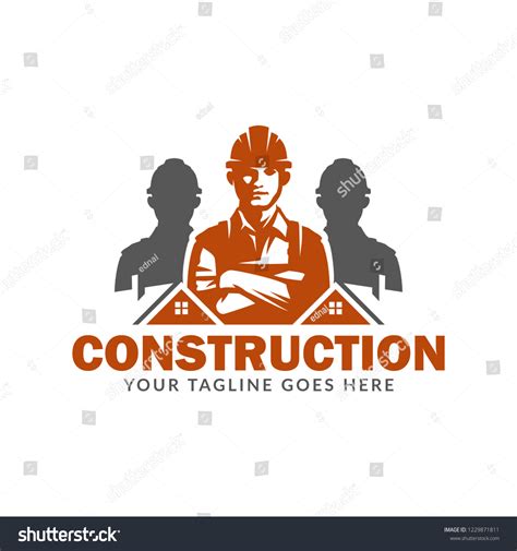 Construction Logo Template Suitable Construction Company Stock Vector