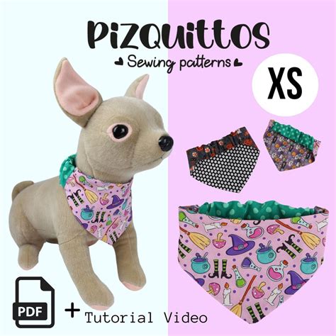 Dog Bandana Sewing Pattern Downloadable Pdf Pattern Easy Sewing