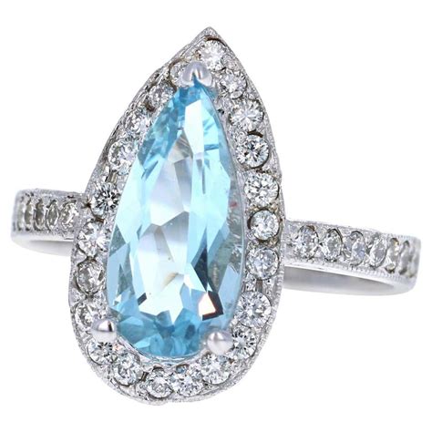 Antique Aquamarine Cocktail Rings - 732 For Sale at 1stDibs