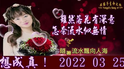 2022 03 25 落花流水 羅陽子翻唱 Youtube