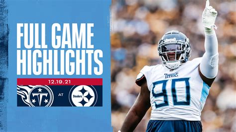 Titans vs. Steelers Highlights Week 15 | Game Highlights