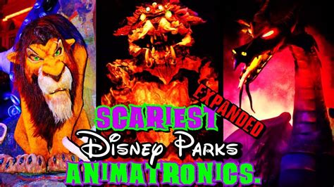 Top 12 Disney's Scariest Animatronics Remastered