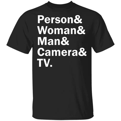 Person Woman Man Camera TV Shirt