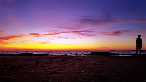 Swimming At The Beach On Sunset Free Stock Video Footage, Royalty-Free ...