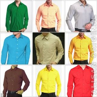 Jual Kemeja ALISAN ORIGINAL B1 27 Baju Kerja Pria Panjang Polos Salem