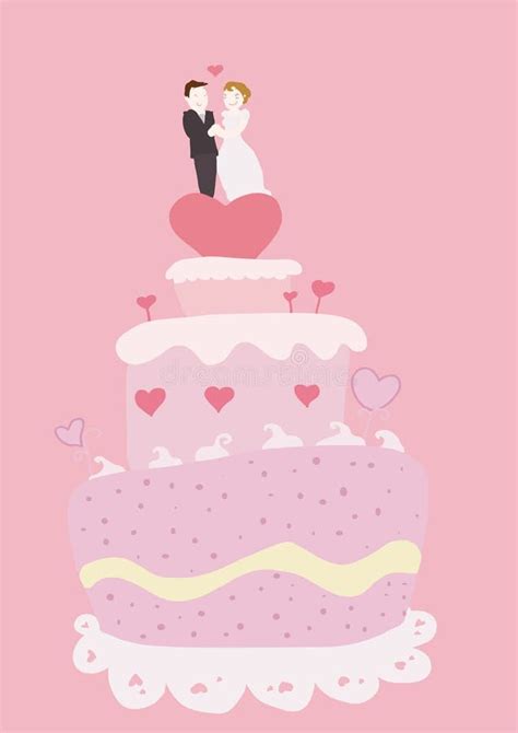 Wedding cake cartoon stock vector. Illustration of layered - 27440554