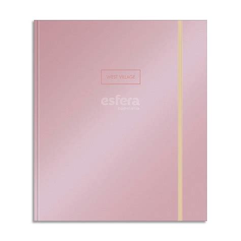 Caderno Argolado Cartonado Colegial West Village Metalizado Rose