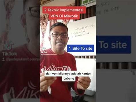 2 CARA IMPLEMENTASI VPN DI MIKROTIK HARUS DICOBA Shorts YouTube