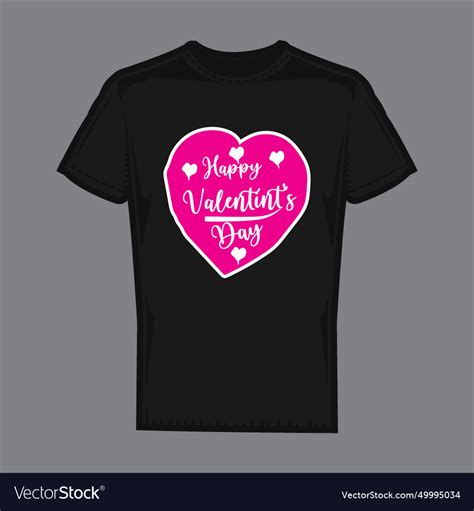 Happy Valentines Day T Shirt Design 3 Royalty Free Vector