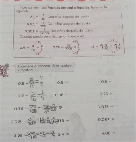 Para Convertir Una Fracci N Decimal A Fracci N Haremos Lo Siguiente