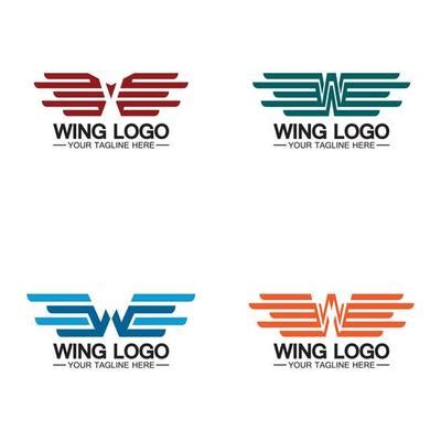 W Wings Logo Vector Art, Icons, and Graphics for Free Download