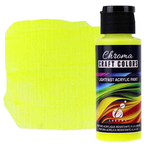 Chroma Acrylic Craft Paint Lightning Bug Oz Bottle Jerry S Artarama