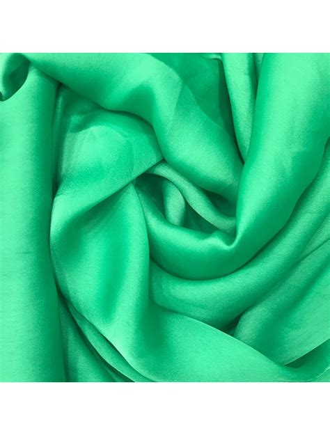 Parrot Green Artificial Satin Georgette Fabric Saroj Fabrics