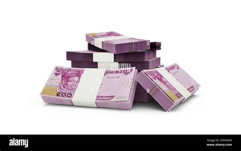 3d Rendering Of Stack Of Nigerian Naira Notes Bundles Of Nigerian