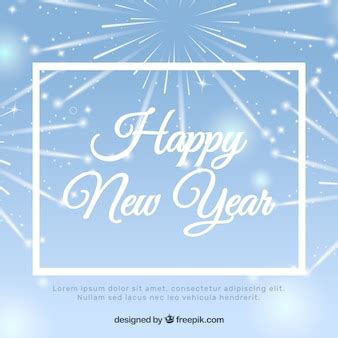 Free Vector | Happy new year fireworks background