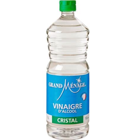 Vinaigre d alcool cristal GRAND MENAGE la bouteille de 1L à Prix