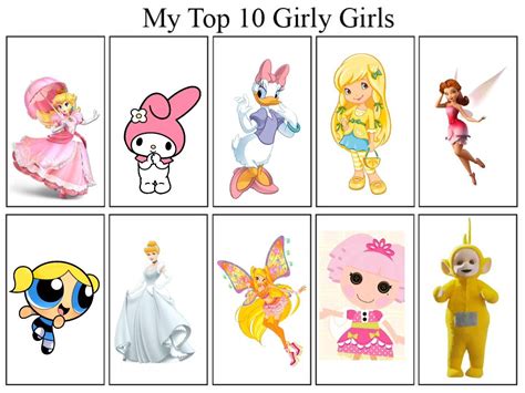 My Top 10 Girly Girls By Vickivickster2022 On Deviantart