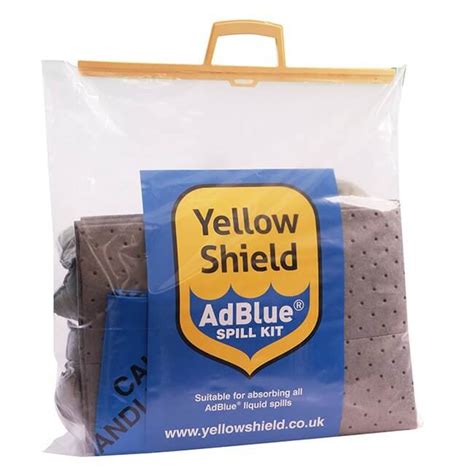 Clip Handled Adblue ® Spill Kit 25 Litre Yellow Shield