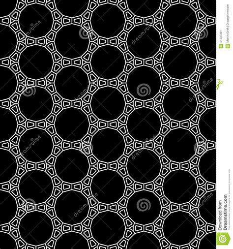 Vector Modern Seamless Sacred Geometry Pattern Web Black And White