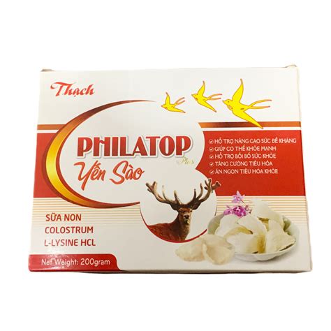 Philatop yến sào plus thạch hộp 200g Queen