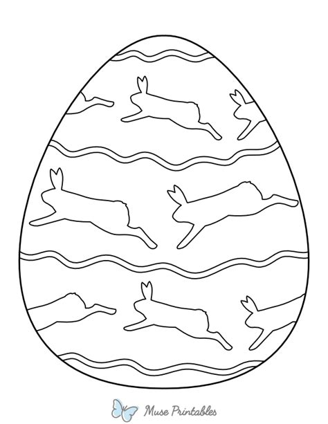 printable easter egg  bunnies coloring page
